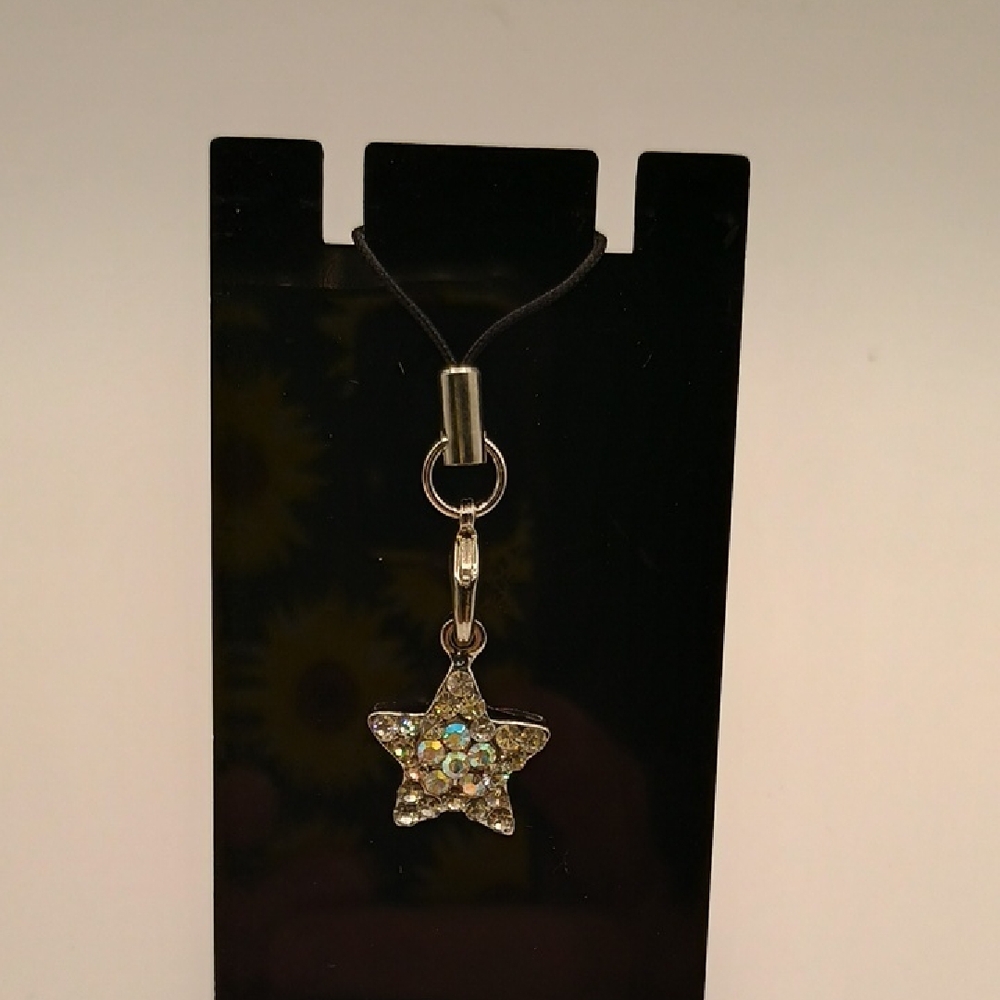 Sparkling Star Cell Phone Charm